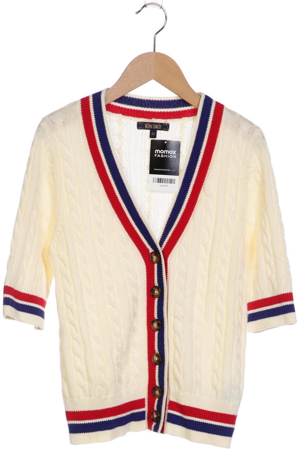 

King Louie Damen Strickjacke, weiß, Gr. 38