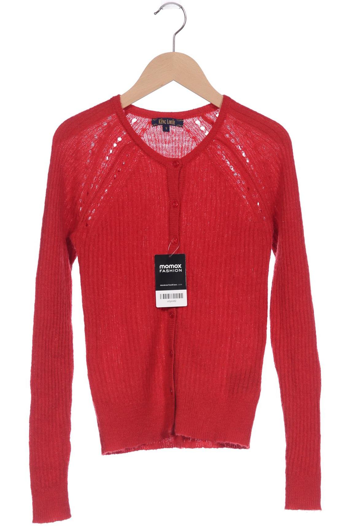 

King Louie Damen Strickjacke, rot, Gr. 36