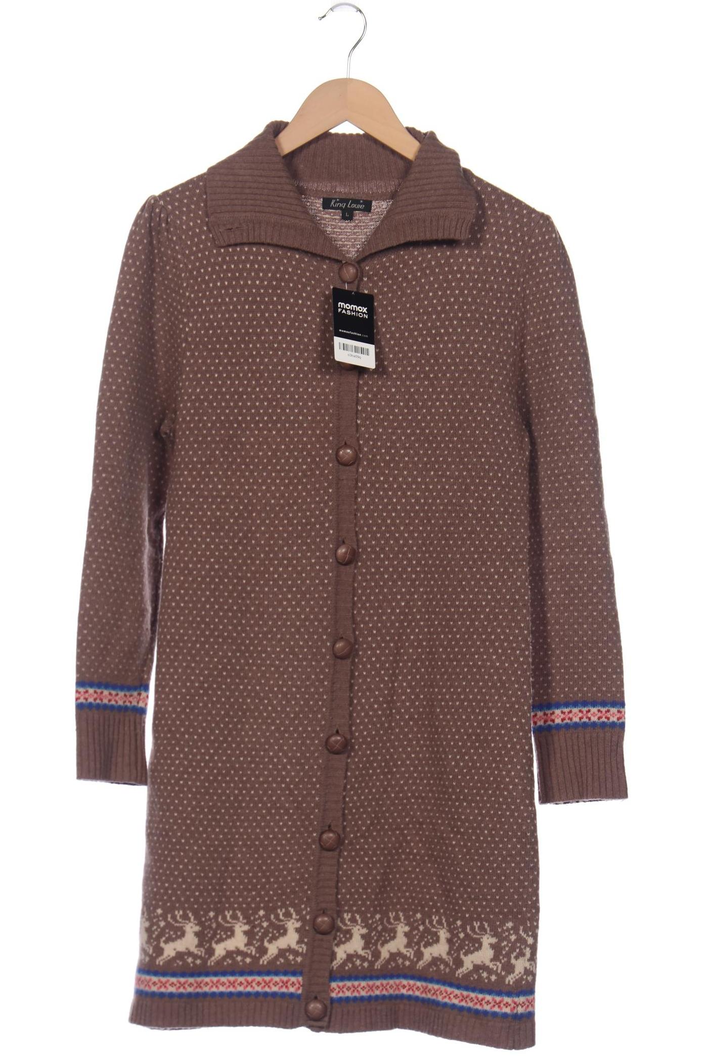 

KING LOUIE Damen Strickjacke, braun