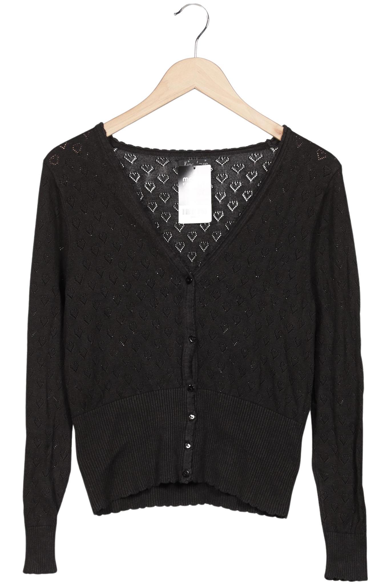 

King Louie Damen Strickjacke, schwarz, Gr. 42