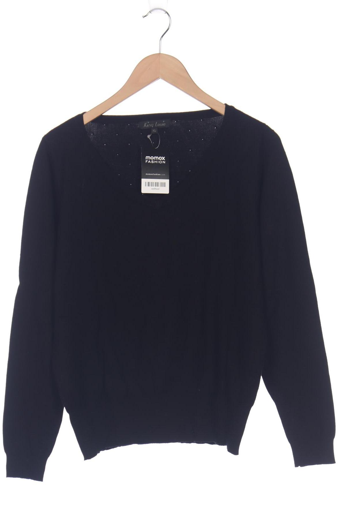 

King Louie Damen Pullover, schwarz, Gr. 44