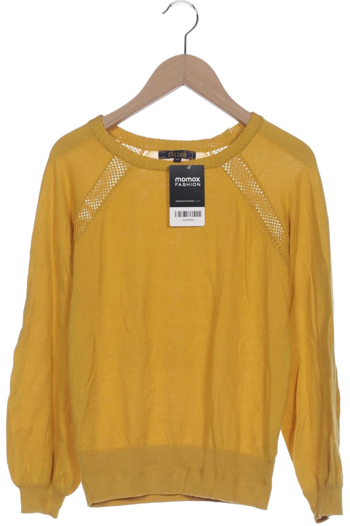 

King Louie Damen Pullover, gelb, Gr. 34