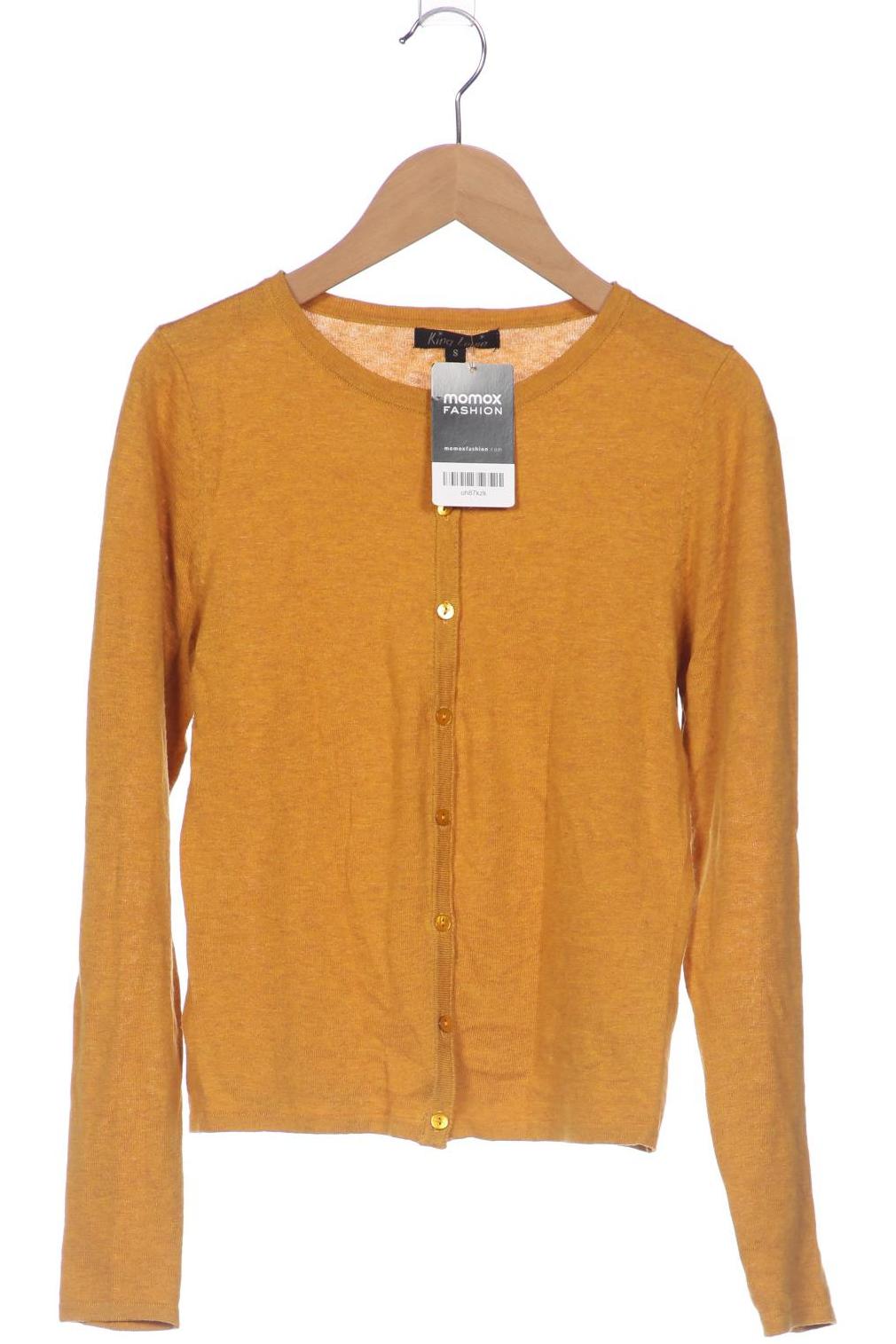 

King Louie Damen Strickjacke, gelb, Gr. 36