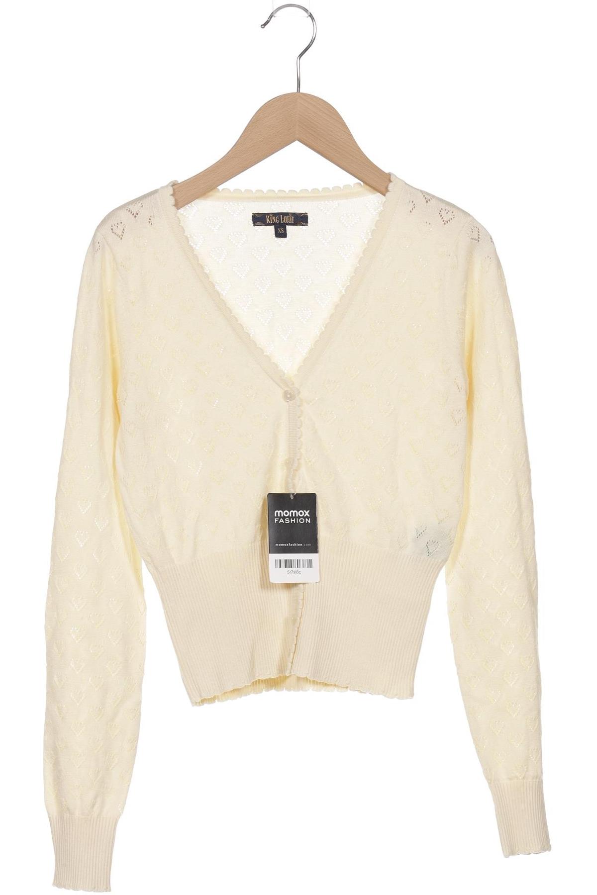 

King Louie Damen Strickjacke, cremeweiß, Gr. 34
