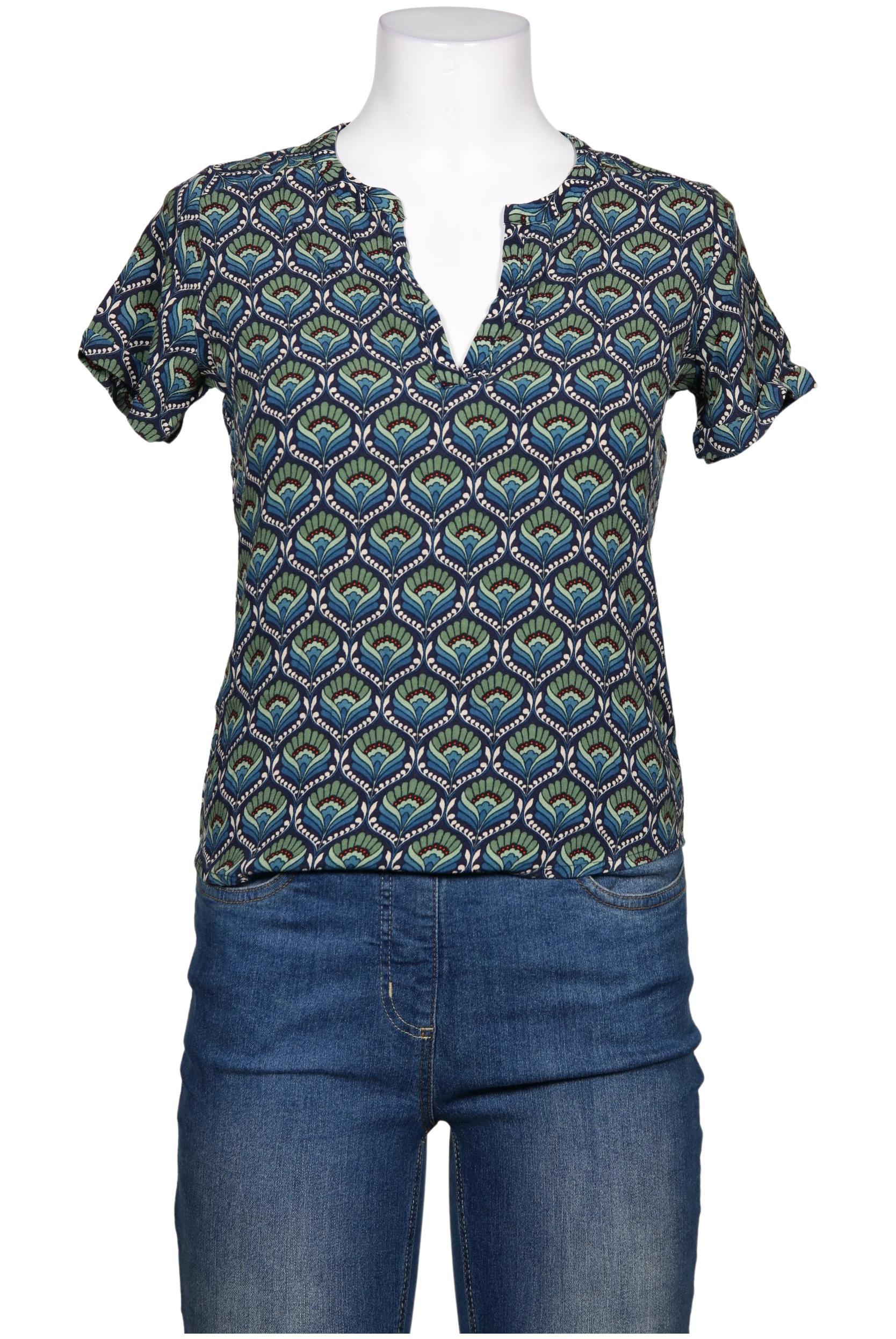 

King Louie Damen Bluse, blau, Gr. 36