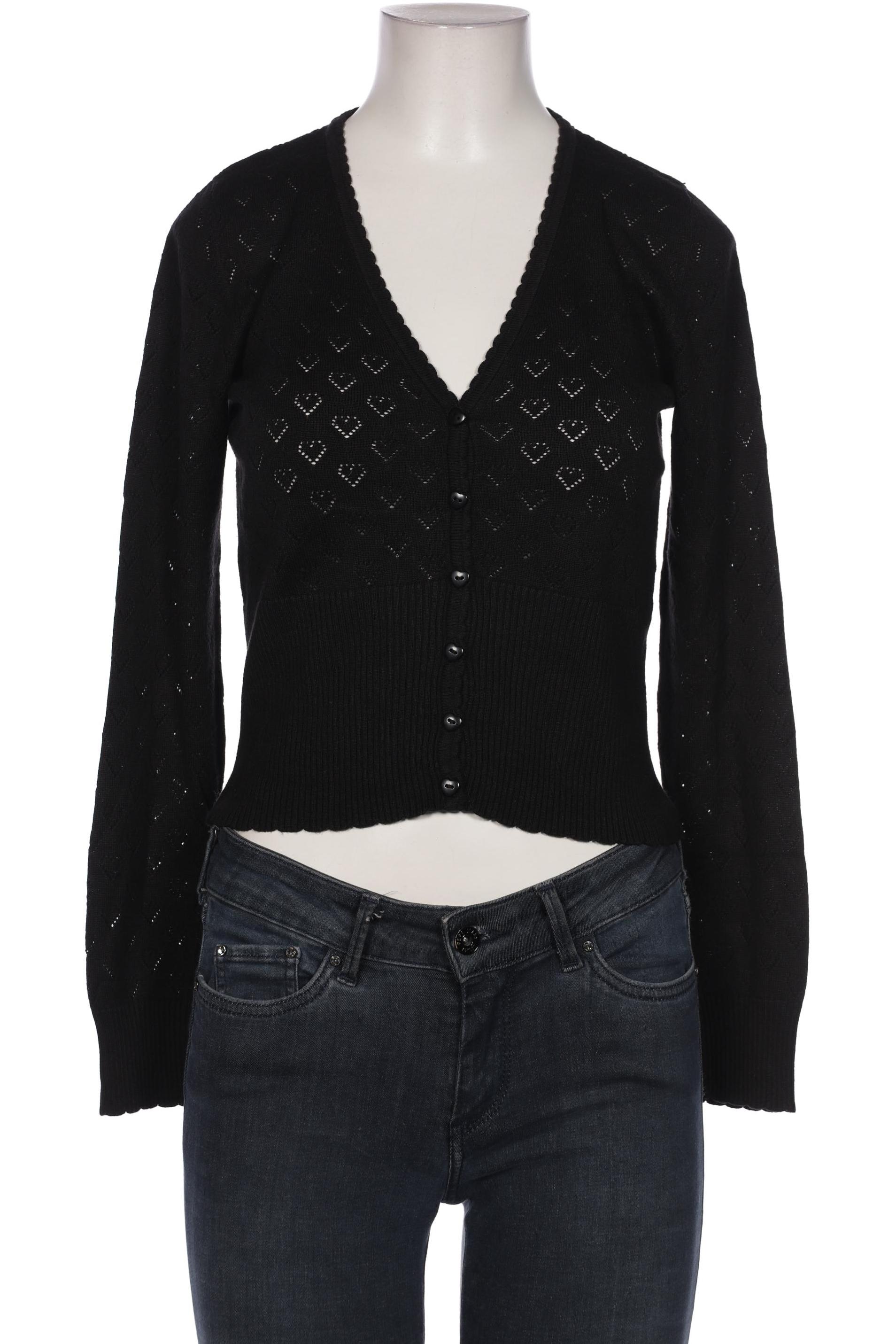 

King Louie Damen Strickjacke, schwarz, Gr. 36