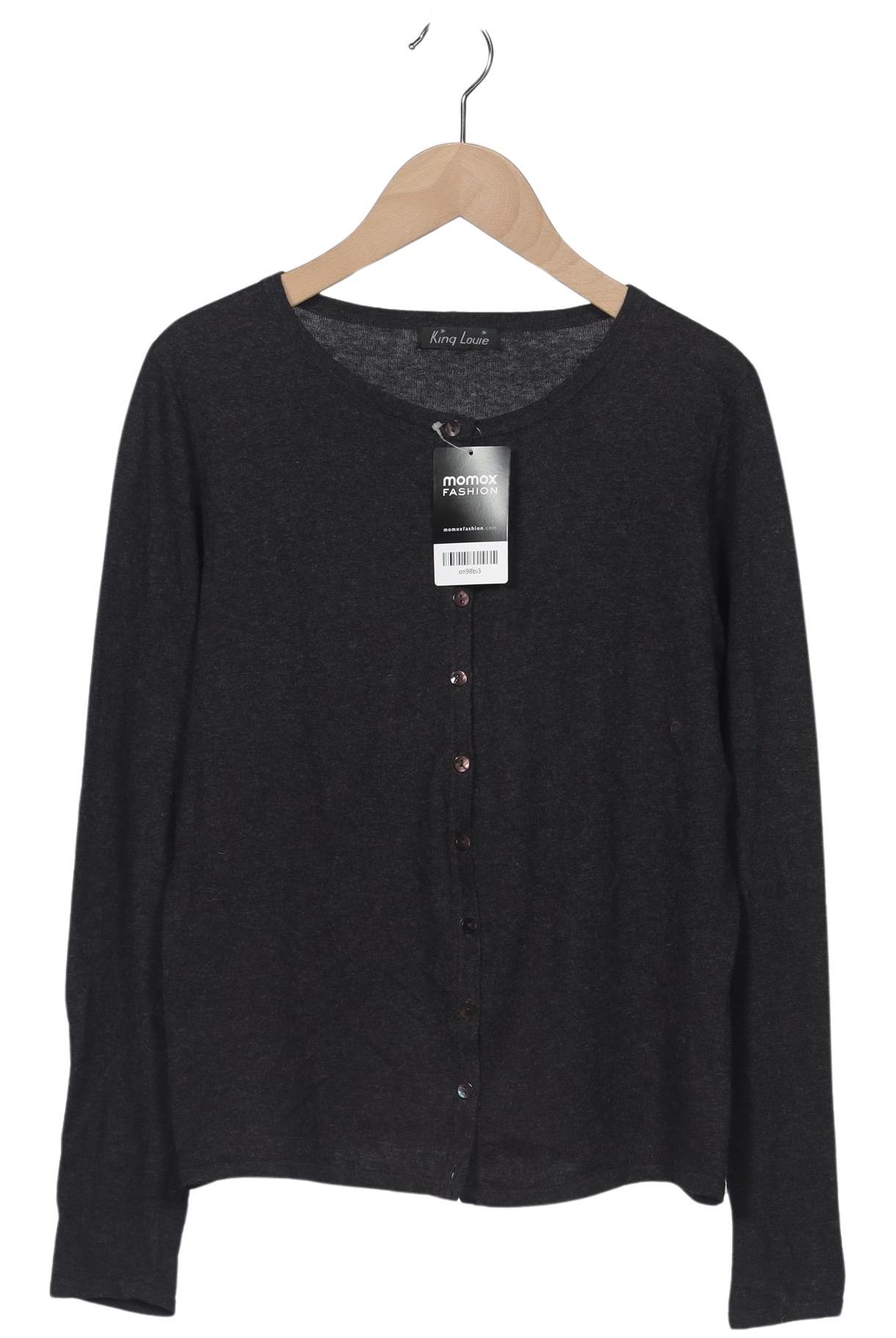 

King Louie Damen Strickjacke, grau, Gr. 38