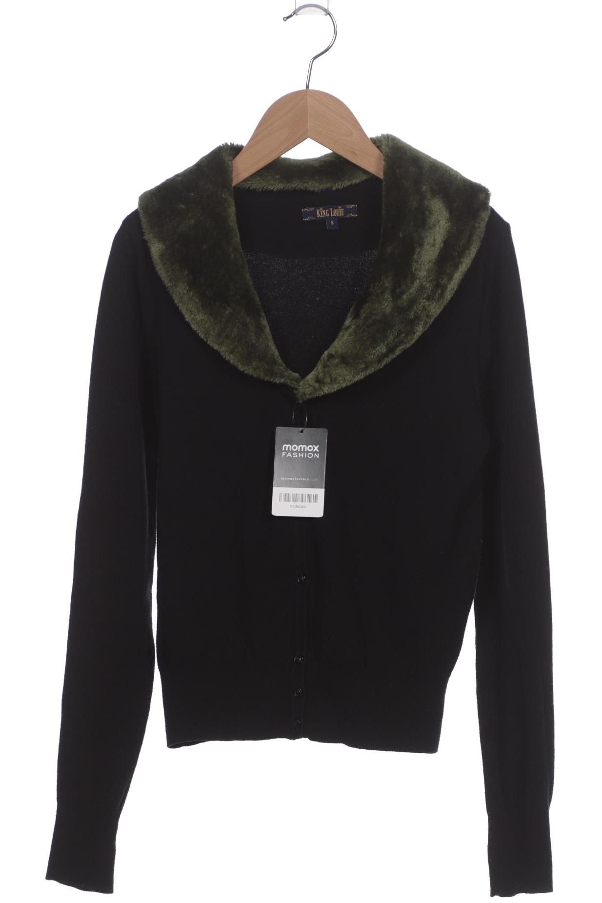 

King Louie Damen Strickjacke, schwarz, Gr. 36