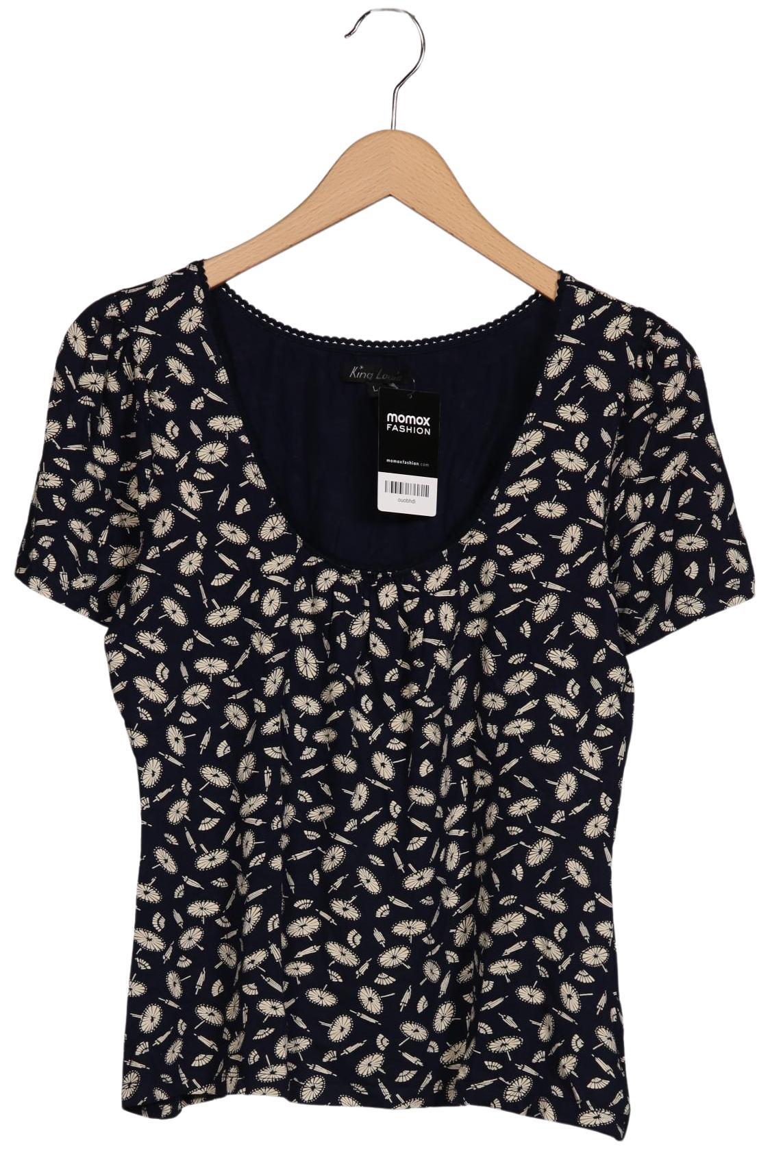

King Louie Damen T-Shirt, marineblau, Gr. 42