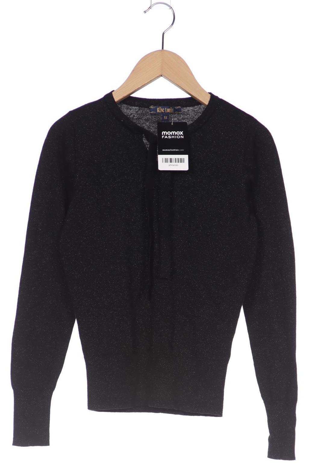 

King Louie Damen Langarmshirt, schwarz, Gr. 34