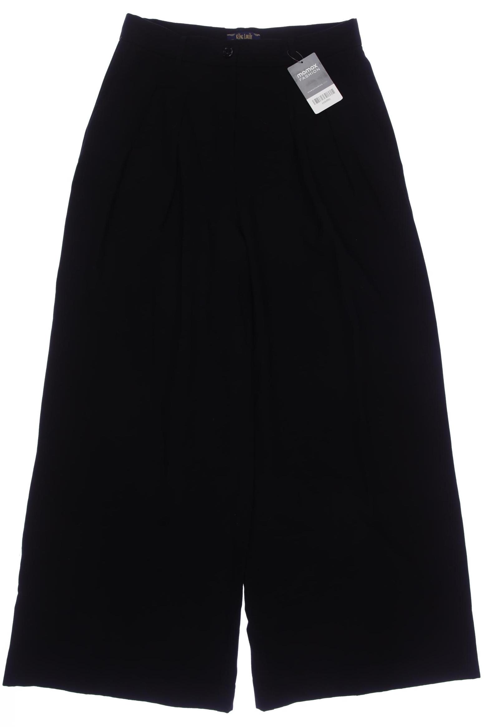 

King Louie Damen Stoffhose, schwarz, Gr. 38