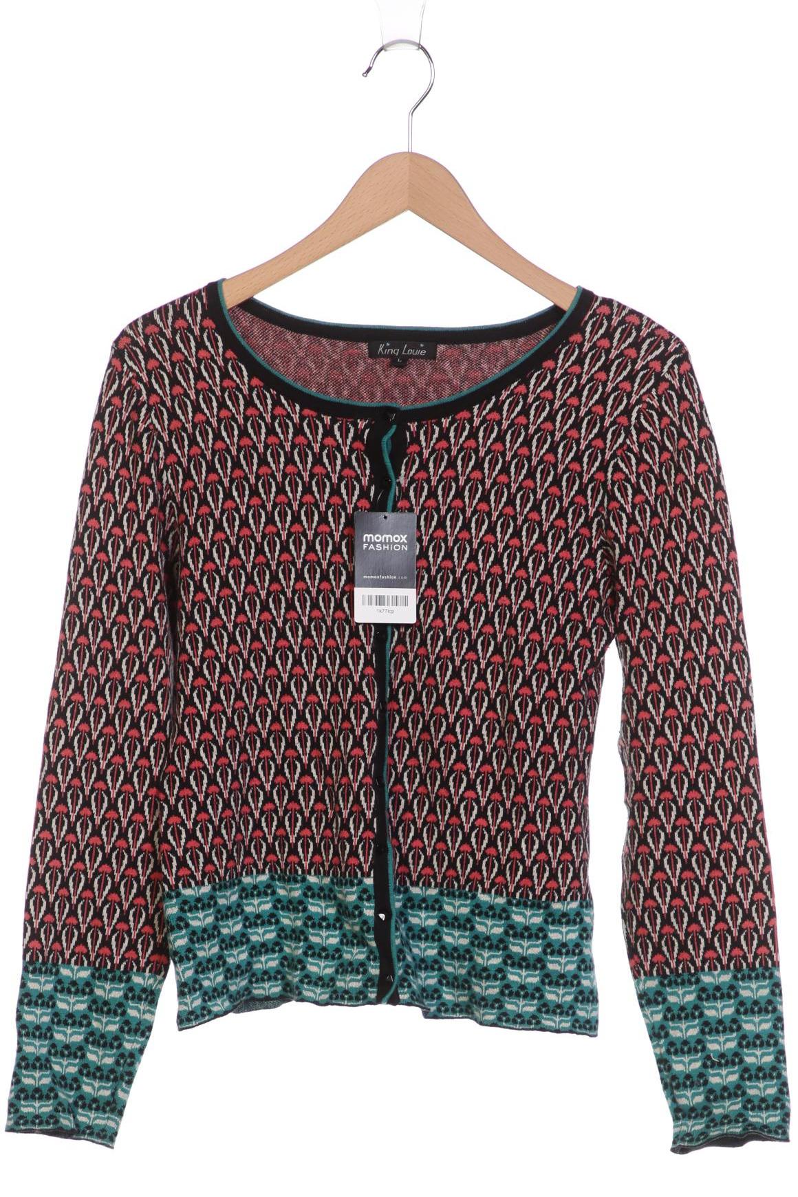 

King Louie Damen Strickjacke, rot, Gr. 42
