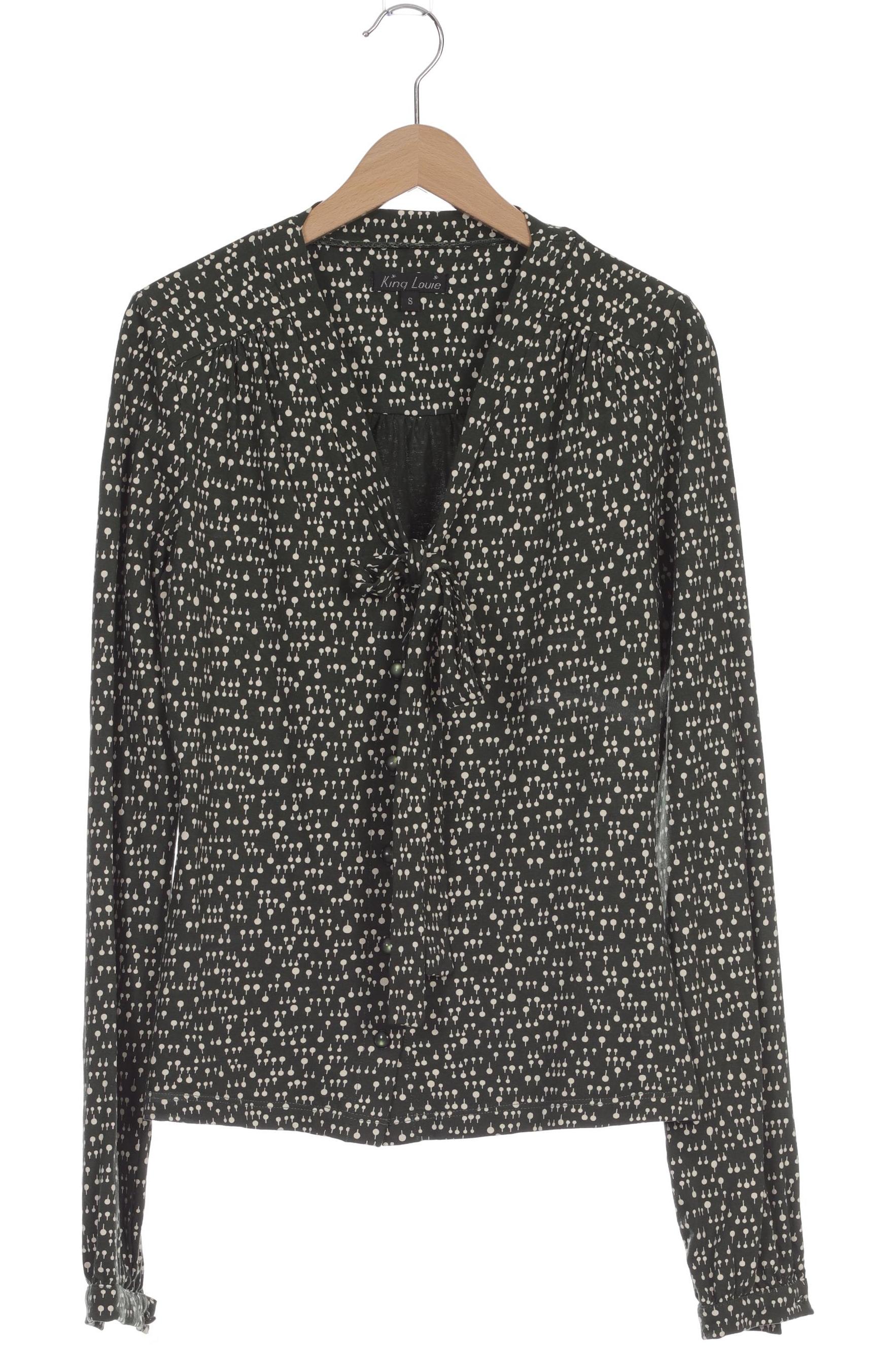 

King Louie Damen Bluse, grün, Gr. 36
