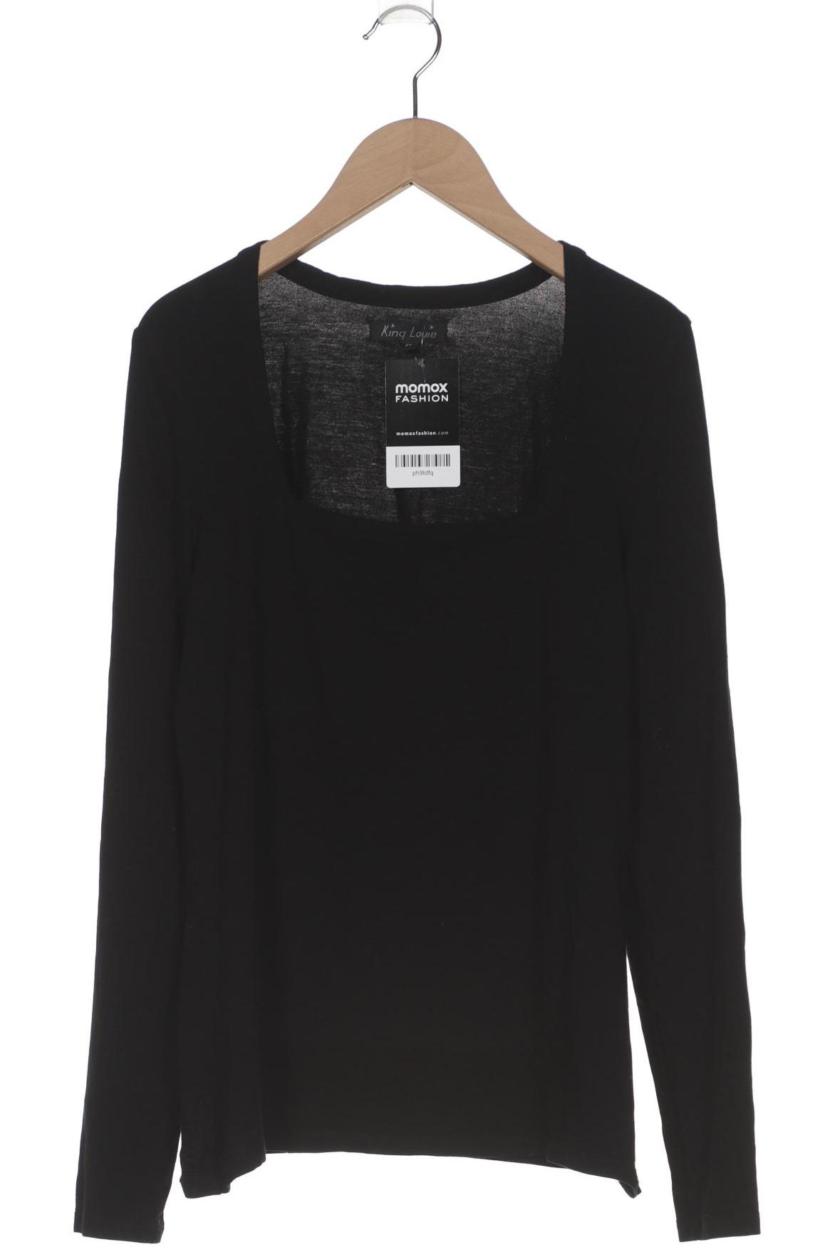 

King Louie Damen Langarmshirt, schwarz, Gr. 38