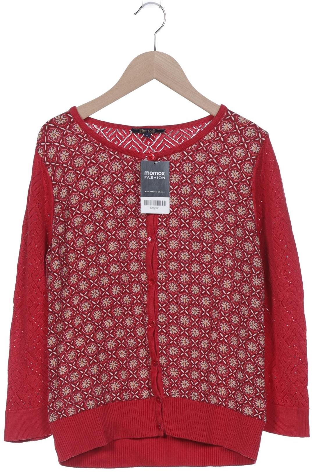 

King Louie Damen Strickjacke, rot, Gr. 42