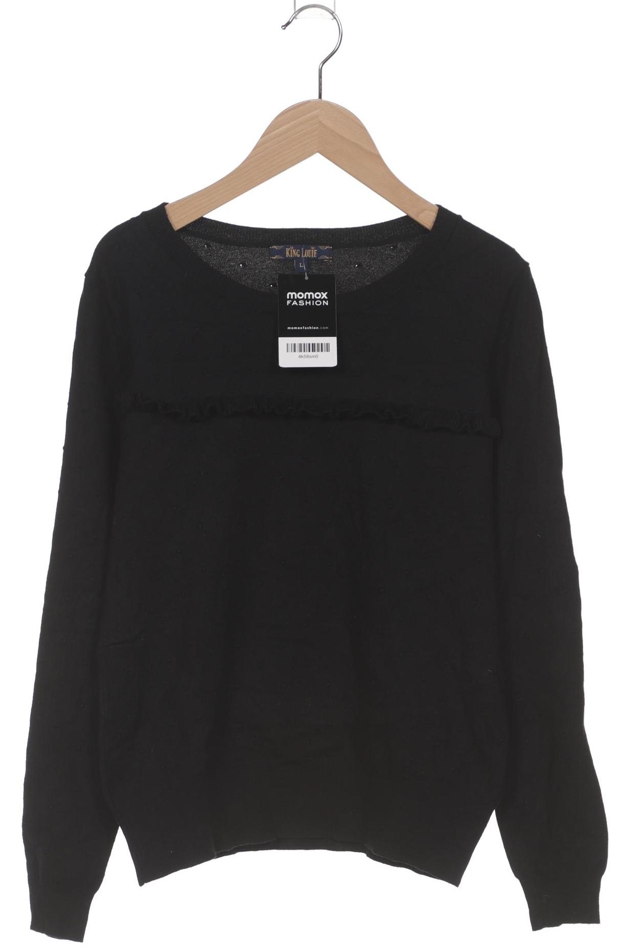 

King Louie Damen Pullover, schwarz, Gr. 42