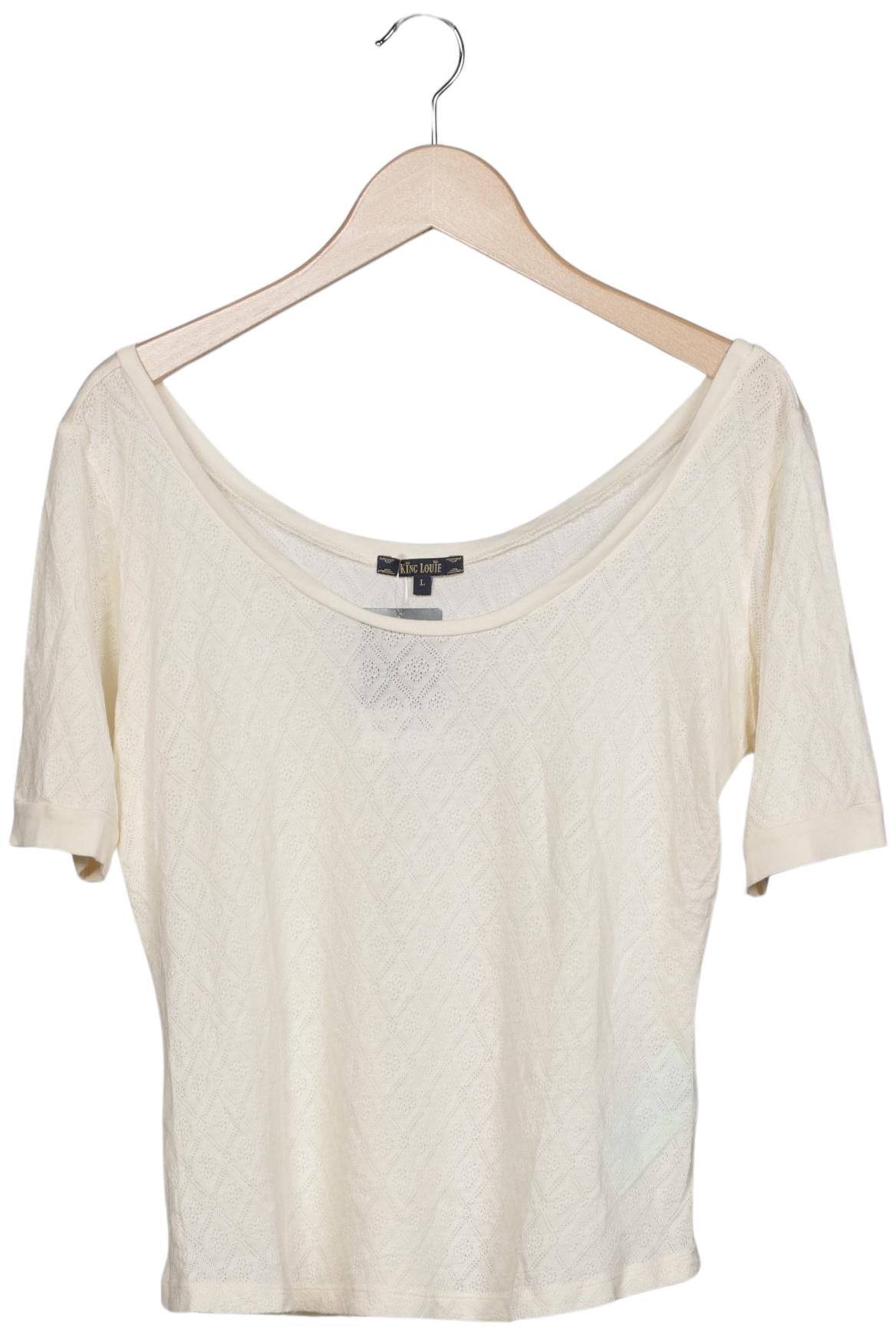 

King Louie Damen T-Shirt, cremeweiß, Gr. 42