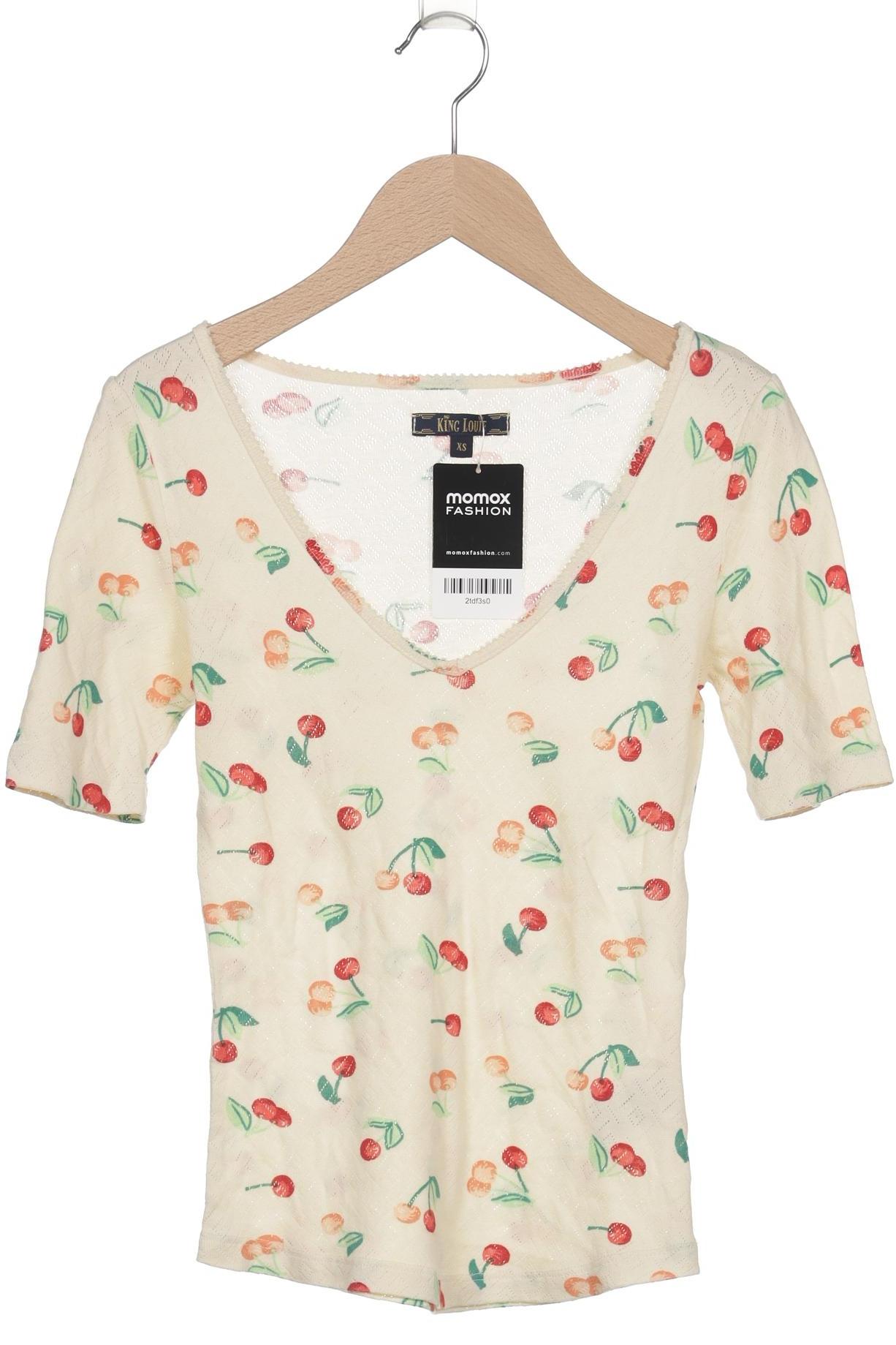 

King Louie Damen T-Shirt, cremeweiß, Gr. 34