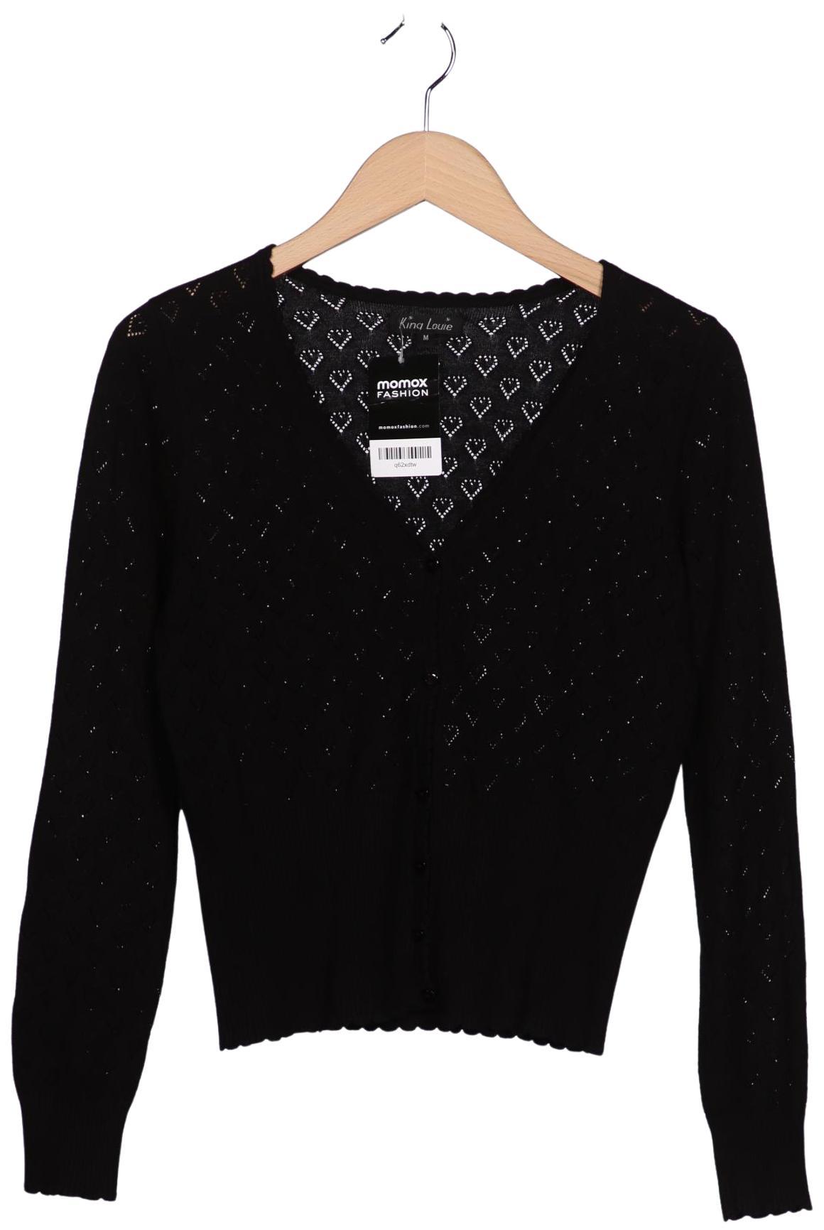 

King Louie Damen Strickjacke, schwarz, Gr. 38