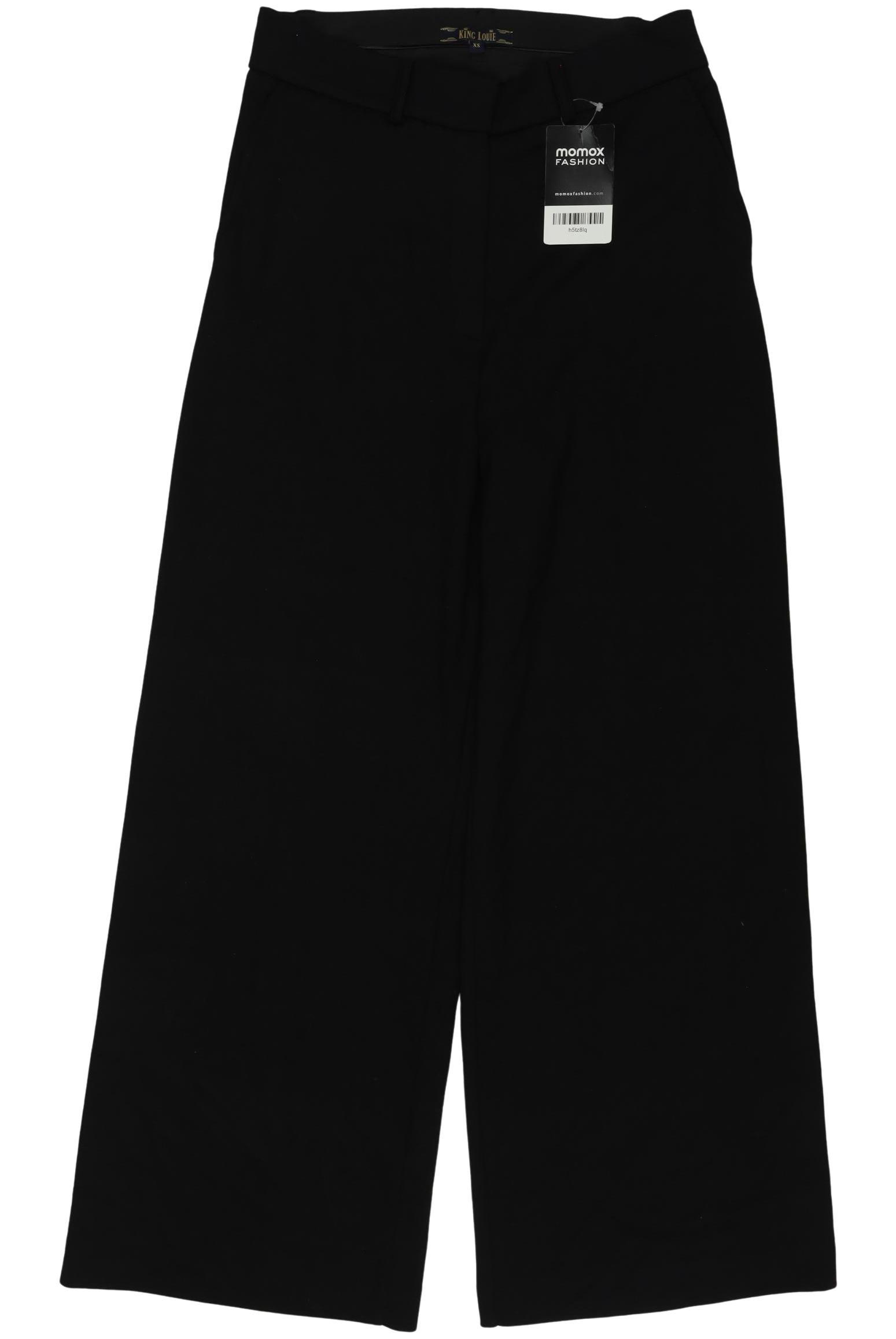 

King Louie Damen Stoffhose, schwarz, Gr. 0