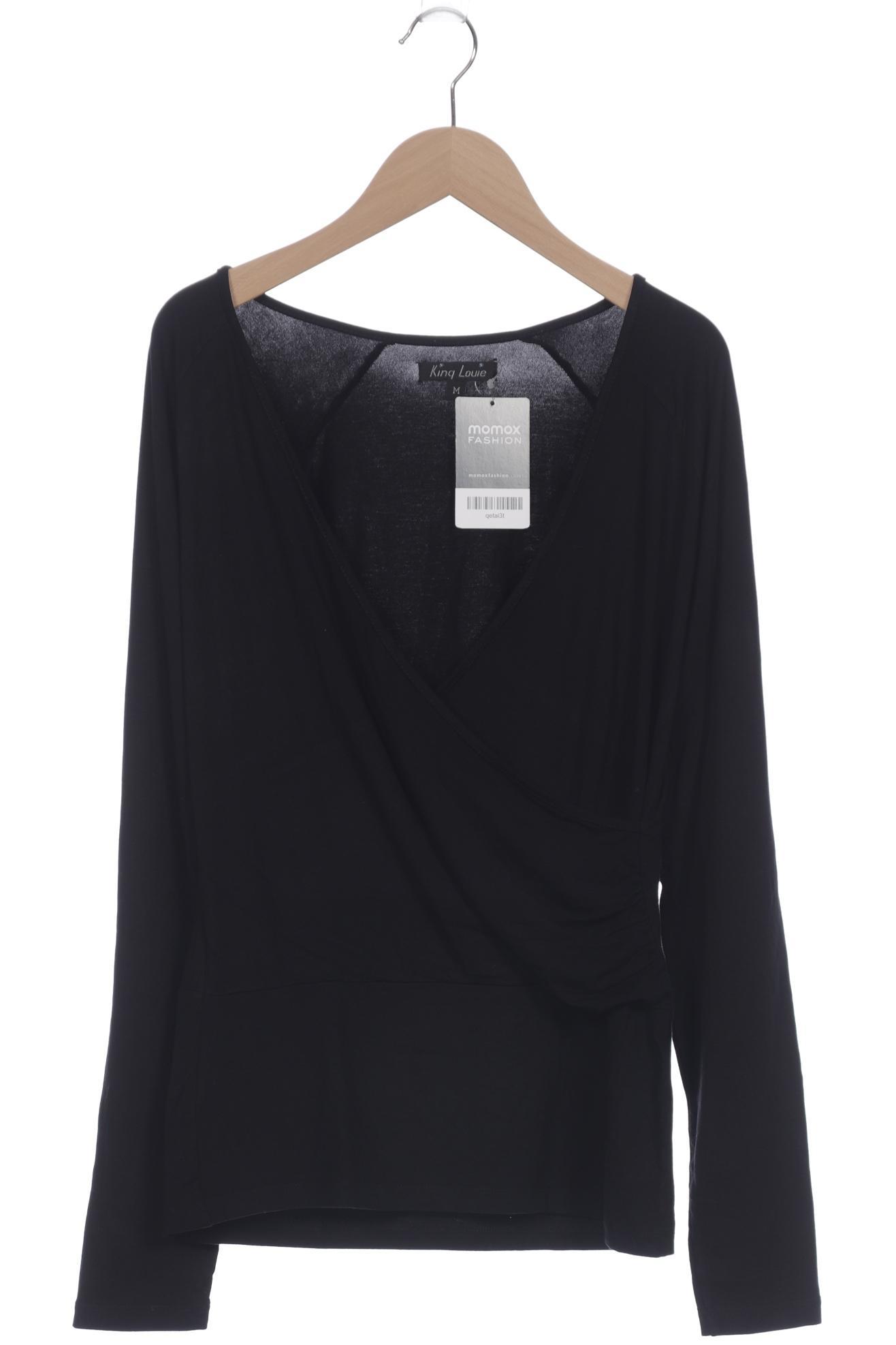 

King Louie Damen Langarmshirt, schwarz, Gr. 38