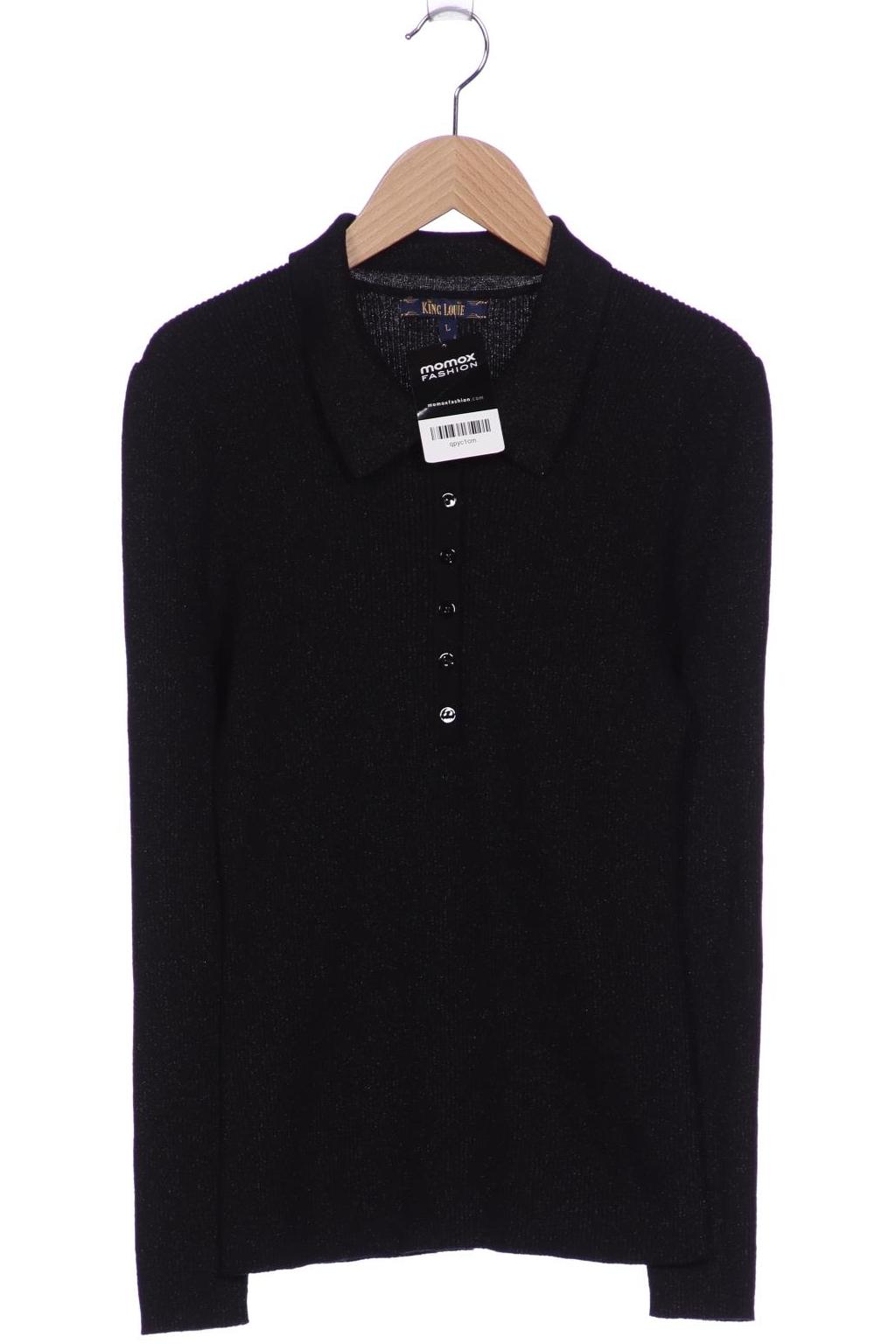 

King Louie Damen Pullover, schwarz, Gr. 42