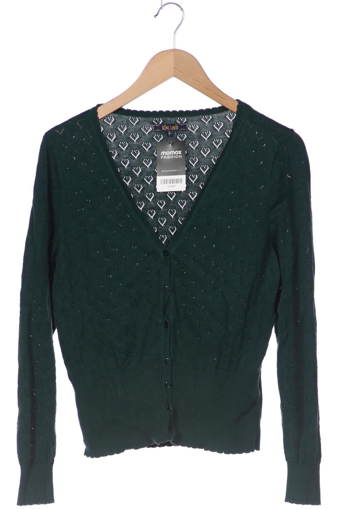 

King Louie Damen Strickjacke, grün, Gr. 44