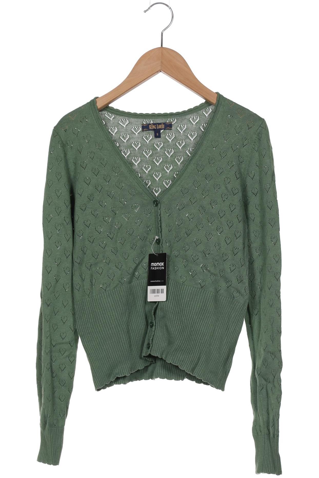 

King Louie Damen Strickjacke, grün, Gr. 36