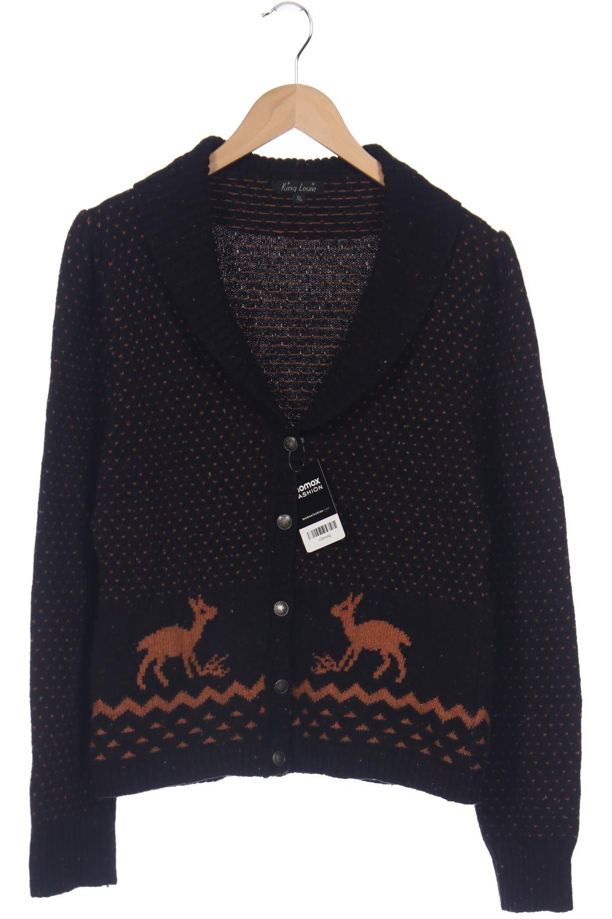 

KING LOUIE Damen Strickjacke, schwarz