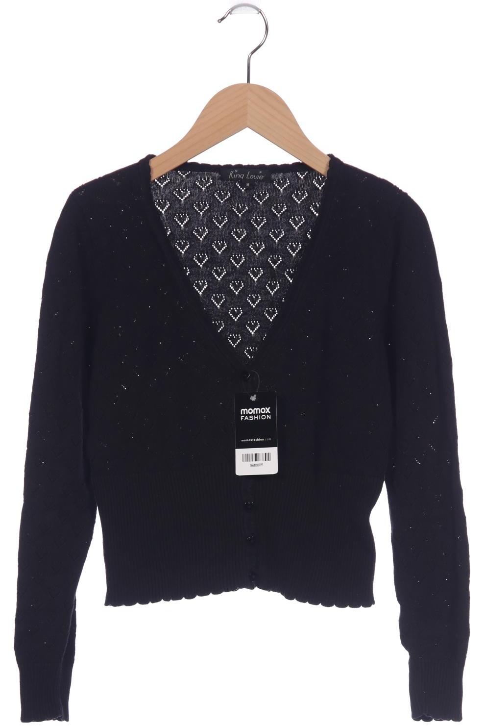 

King Louie Damen Strickjacke, schwarz, Gr. 36