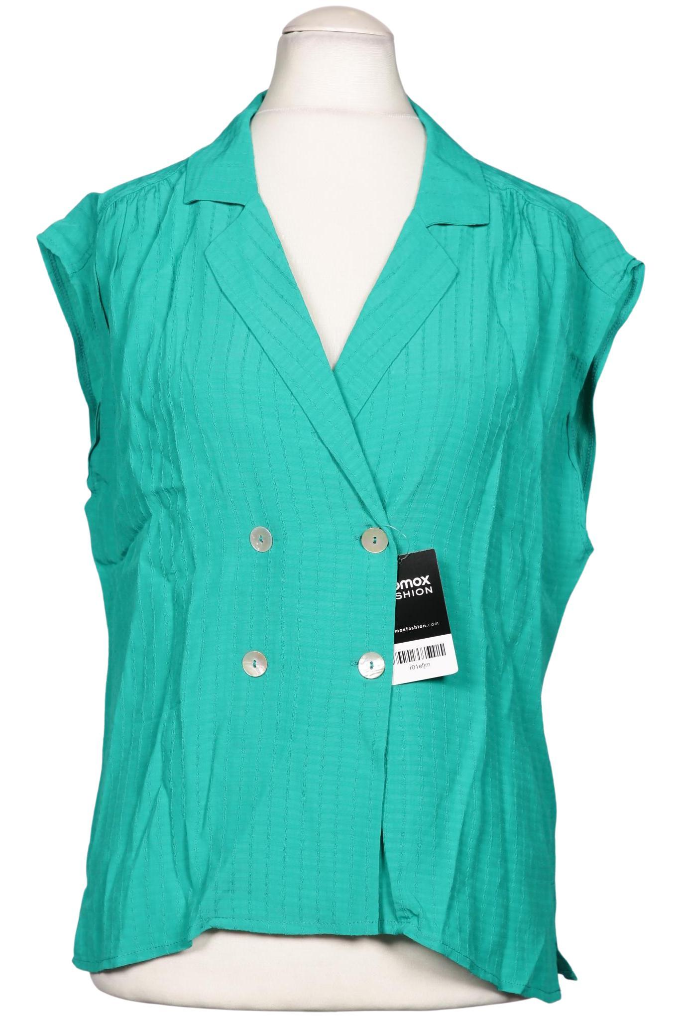 

King Louie Damen Bluse, türkis, Gr. 38