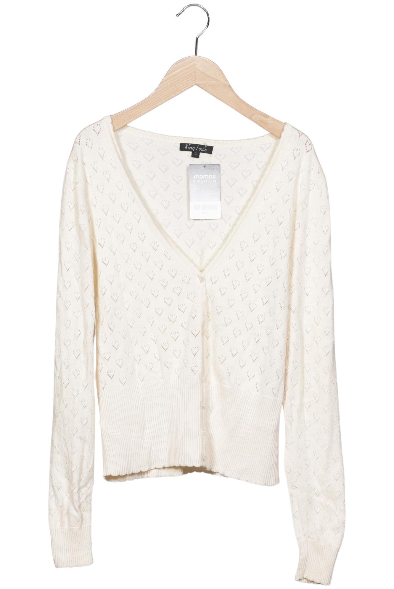 

King Louie Damen Strickjacke, cremeweiß, Gr. 42