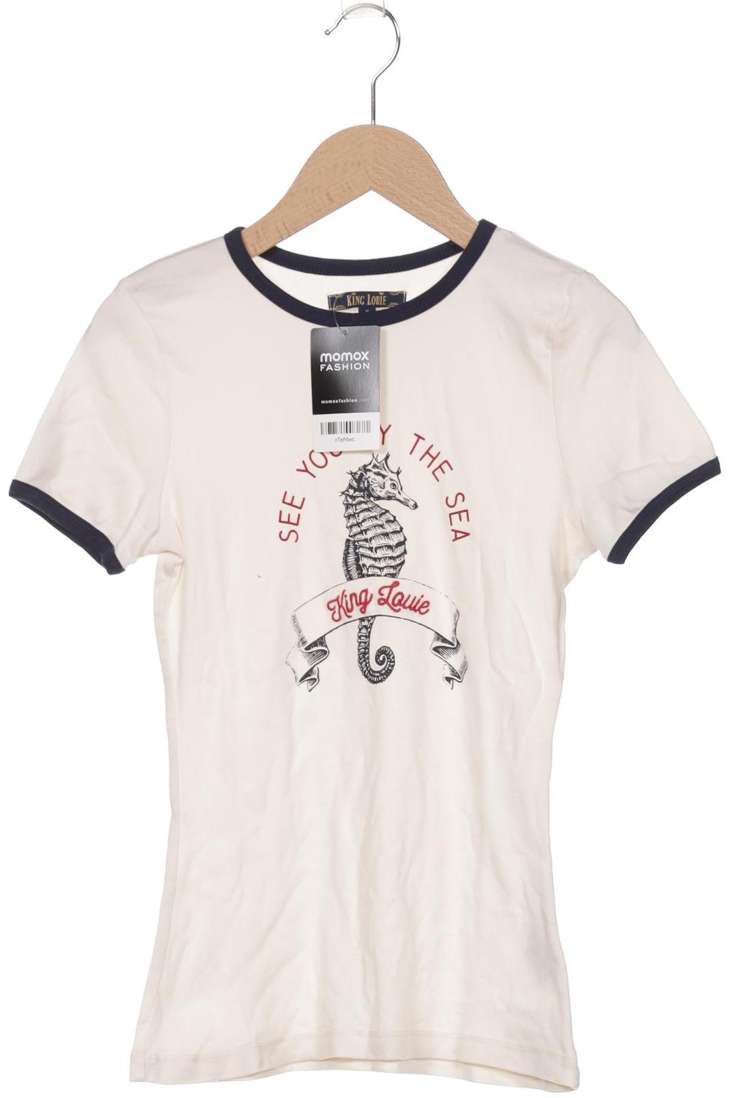 

King Louie Damen T-Shirt, cremeweiß, Gr. 36