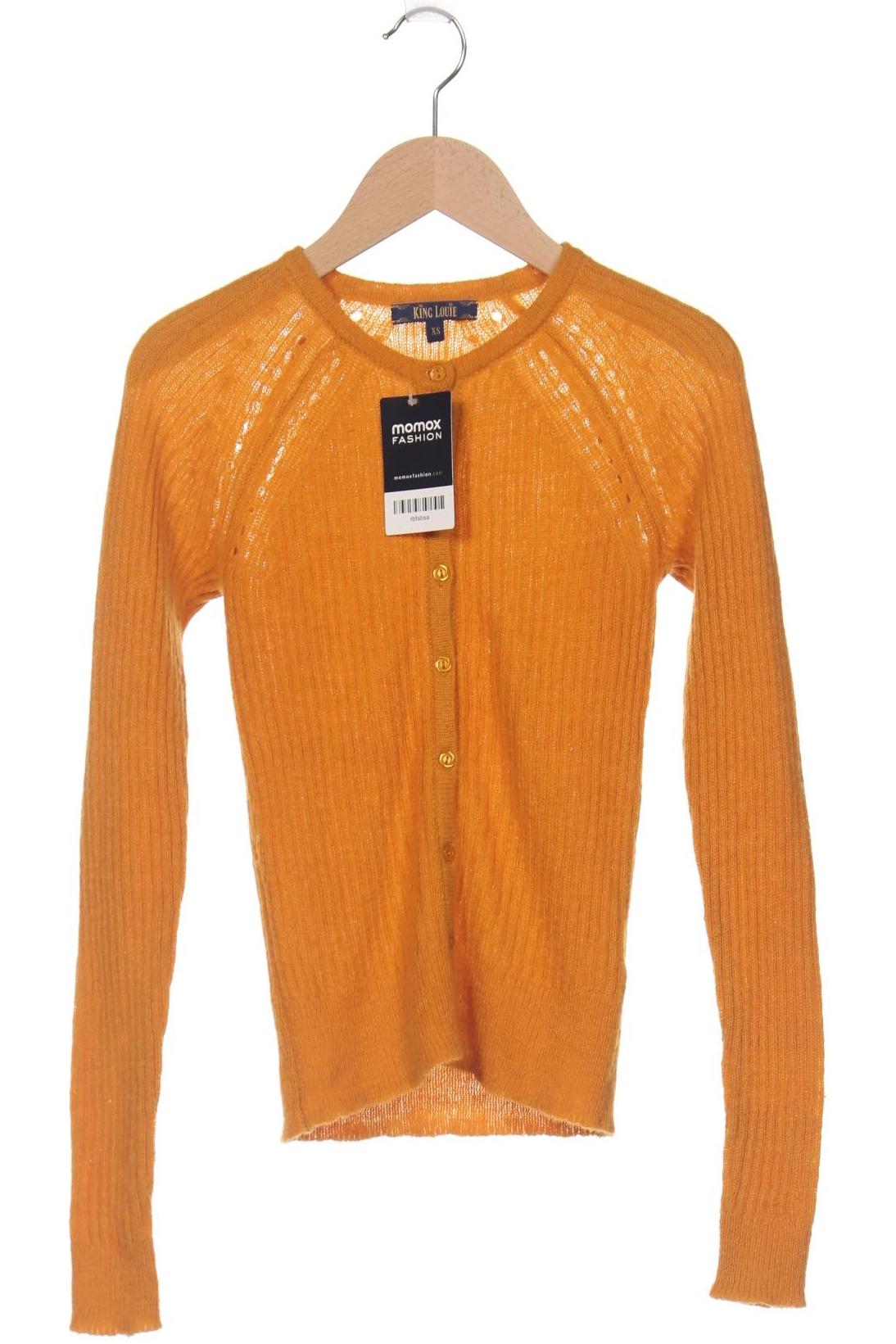

King Louie Damen Strickjacke, orange, Gr. 34