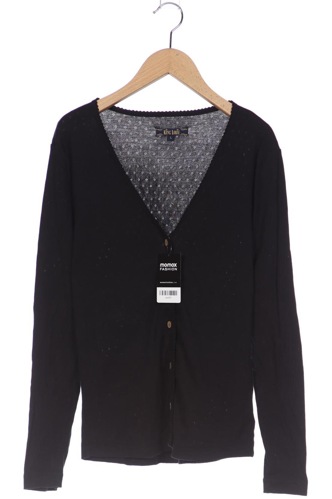 

King Louie Damen Strickjacke, schwarz, Gr. 42