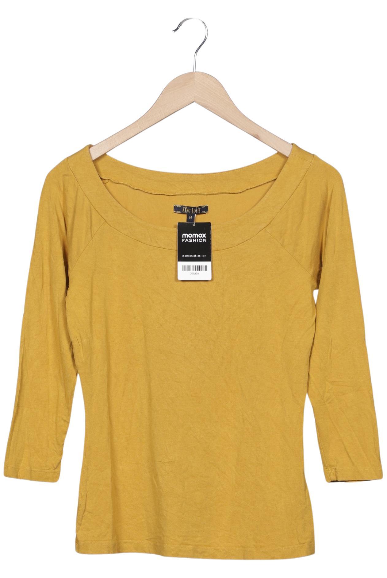 

King Louie Damen Langarmshirt, gelb, Gr. 38