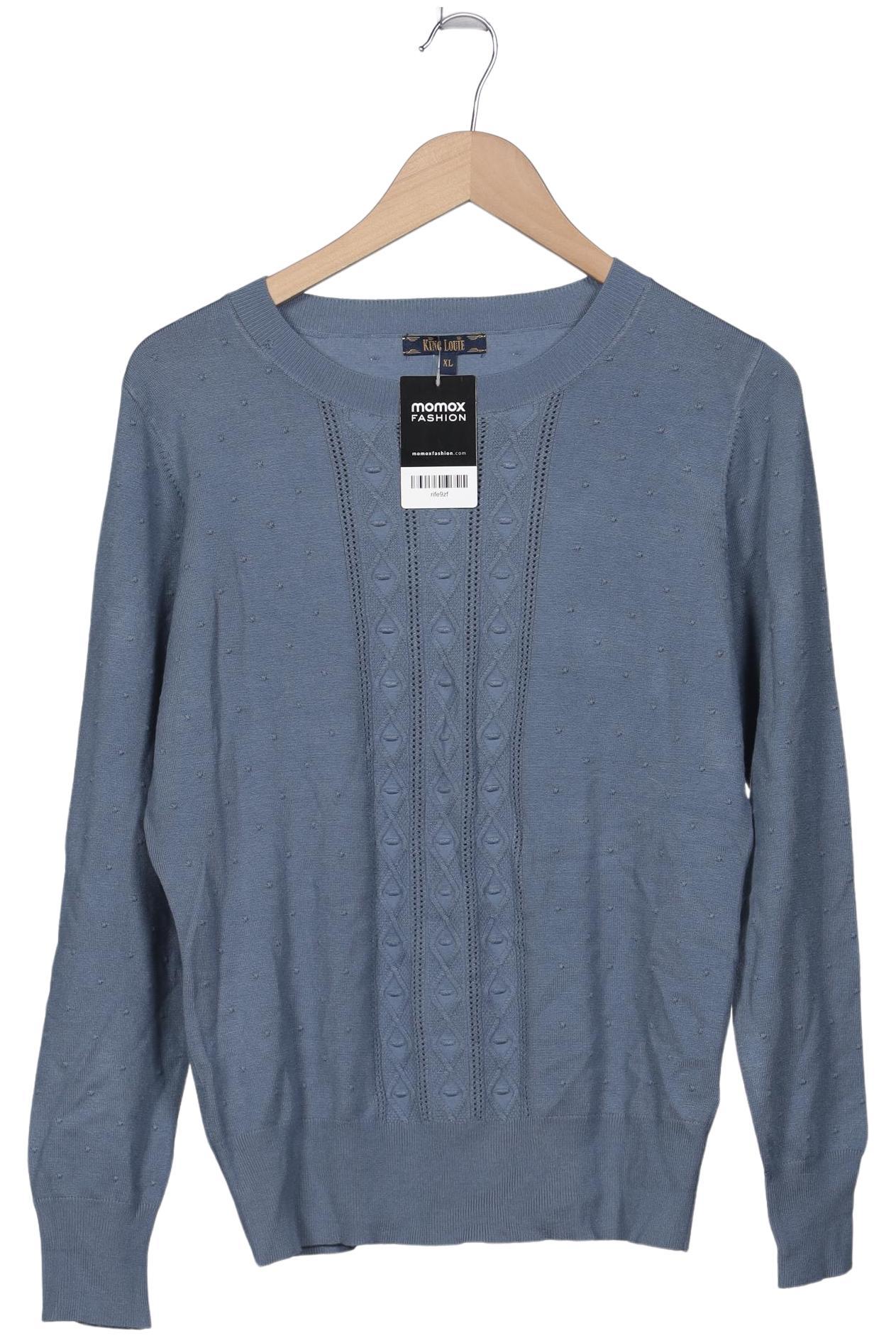 

King Louie Damen Pullover, blau, Gr. 44