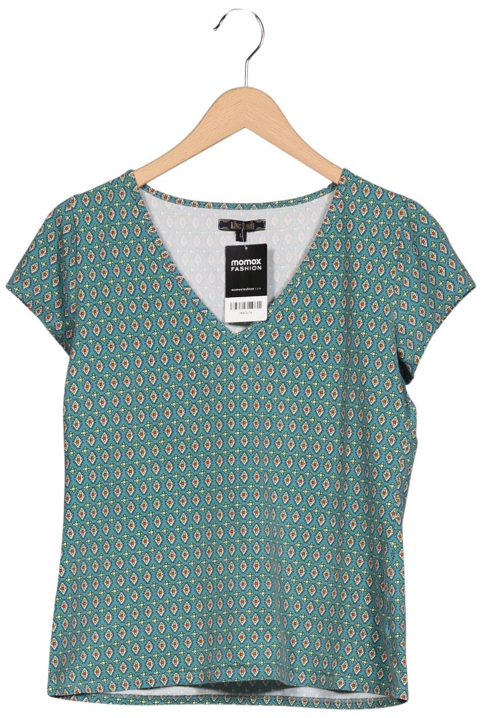 

King Louie Damen T-Shirt, türkis, Gr. 42