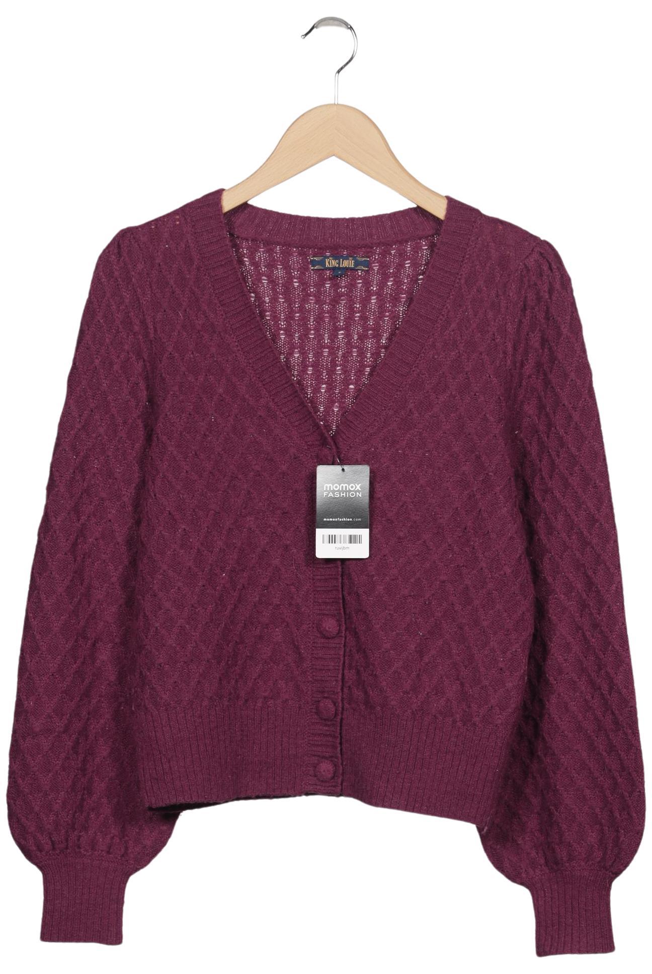 

King Louie Damen Strickjacke, bordeaux, Gr. 36