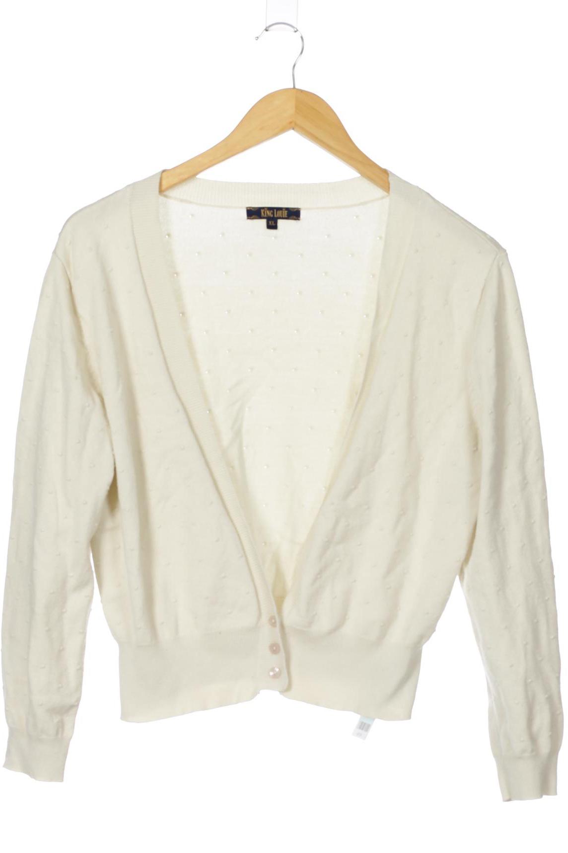 

King Louie Damen Strickjacke, beige, Gr. 44