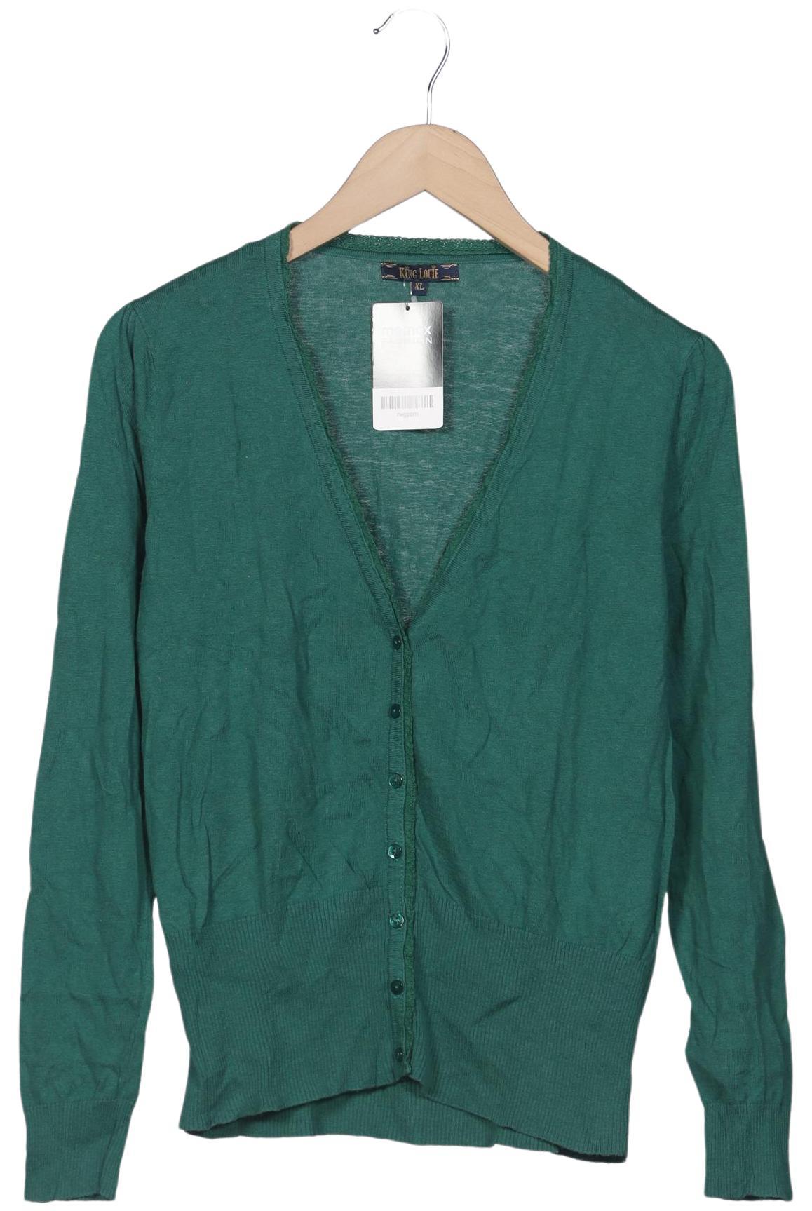 

King Louie Damen Strickjacke, grün, Gr. 44