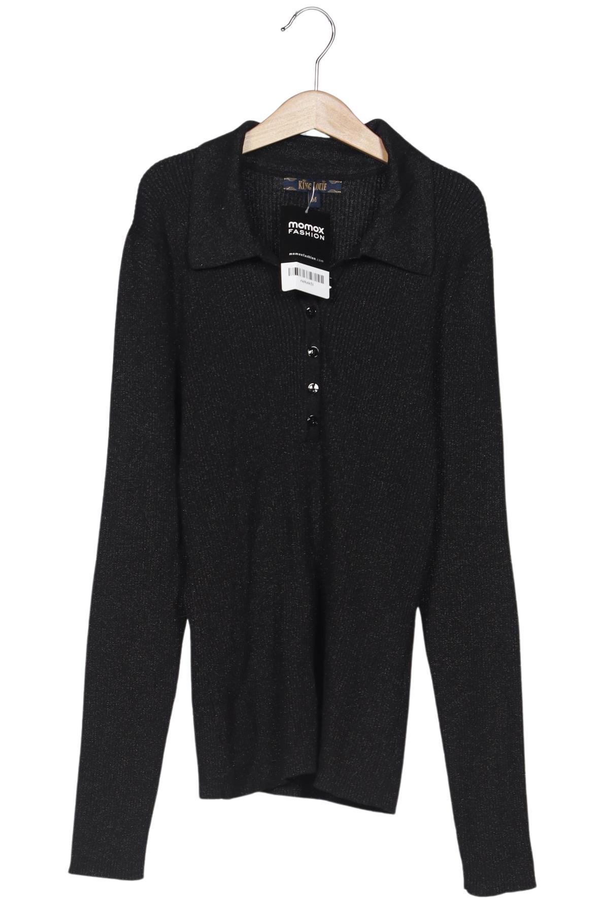 

King Louie Damen Pullover, schwarz, Gr. 38