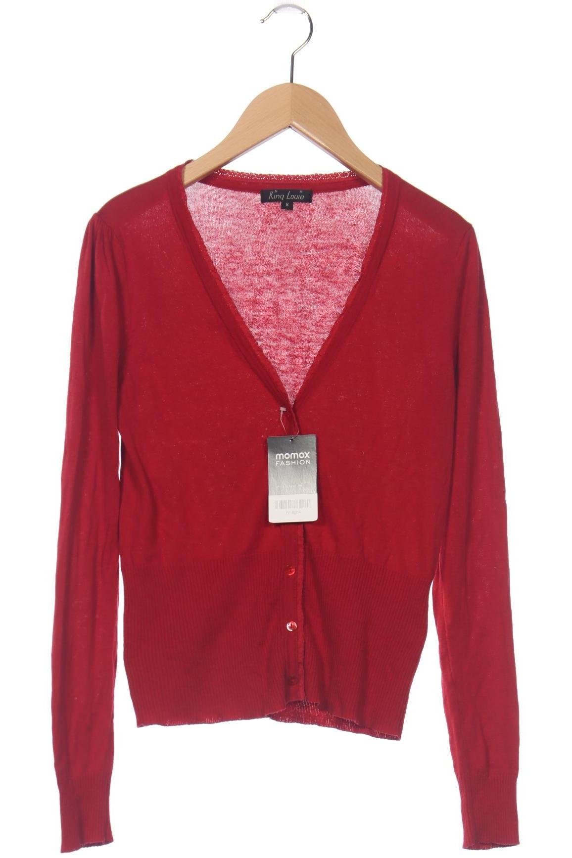 

King Louie Damen Strickjacke, rot, Gr. 36