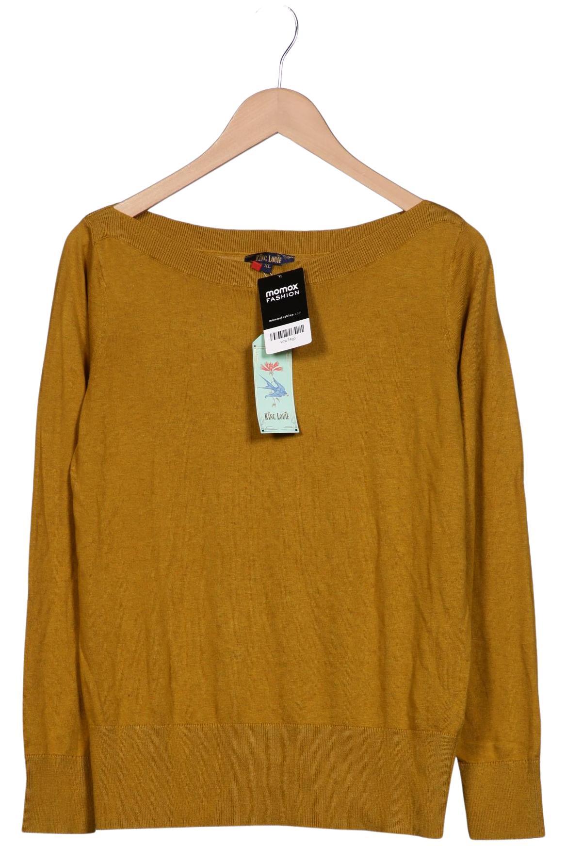 

King Louie Damen Pullover, gelb, Gr. 44