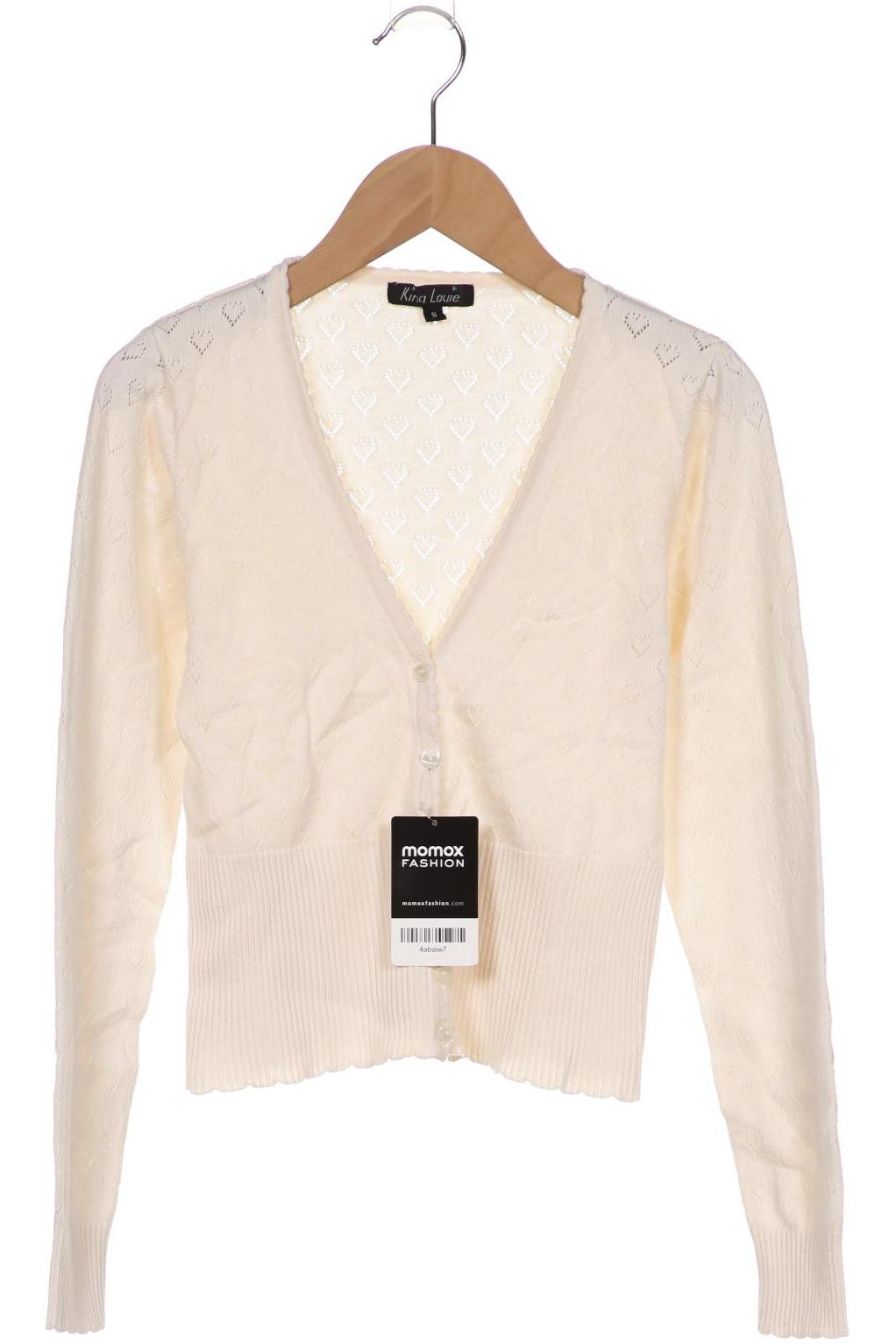 

King Louie Damen Strickjacke, cremeweiß, Gr. 36
