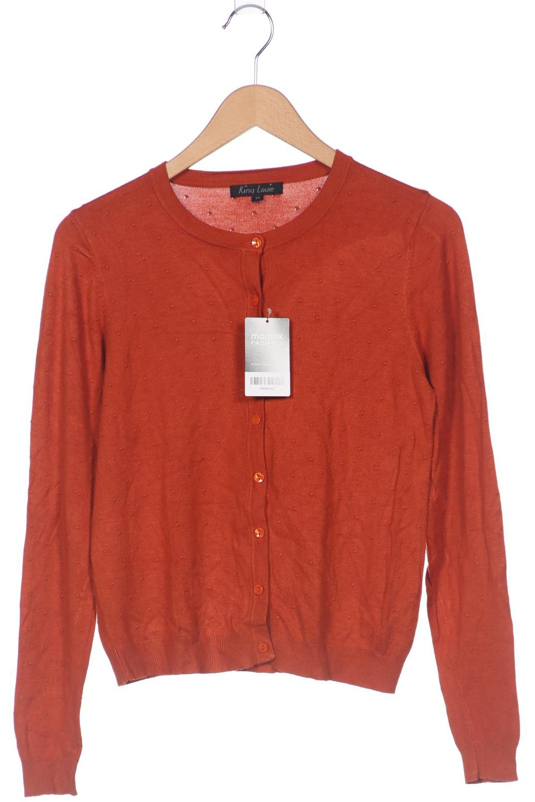 

King Louie Damen Strickjacke, orange, Gr. 38