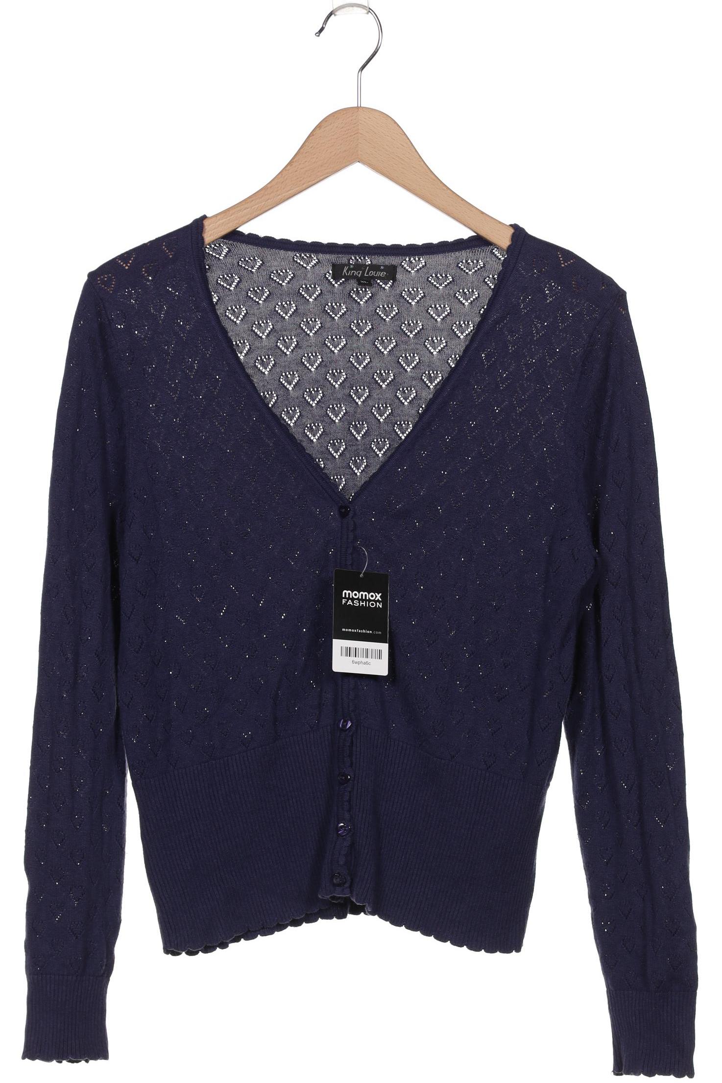 

King Louie Damen Strickjacke, marineblau, Gr. 44