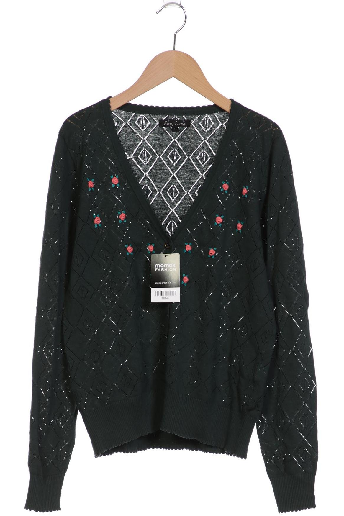 

King Louie Damen Strickjacke, grün, Gr. 42
