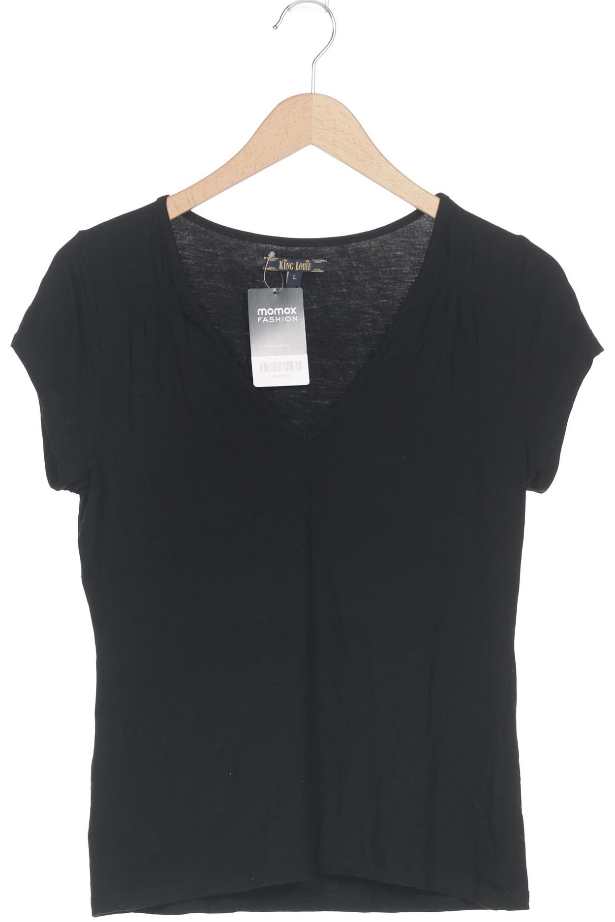 

King Louie Damen T-Shirt, schwarz, Gr. 42