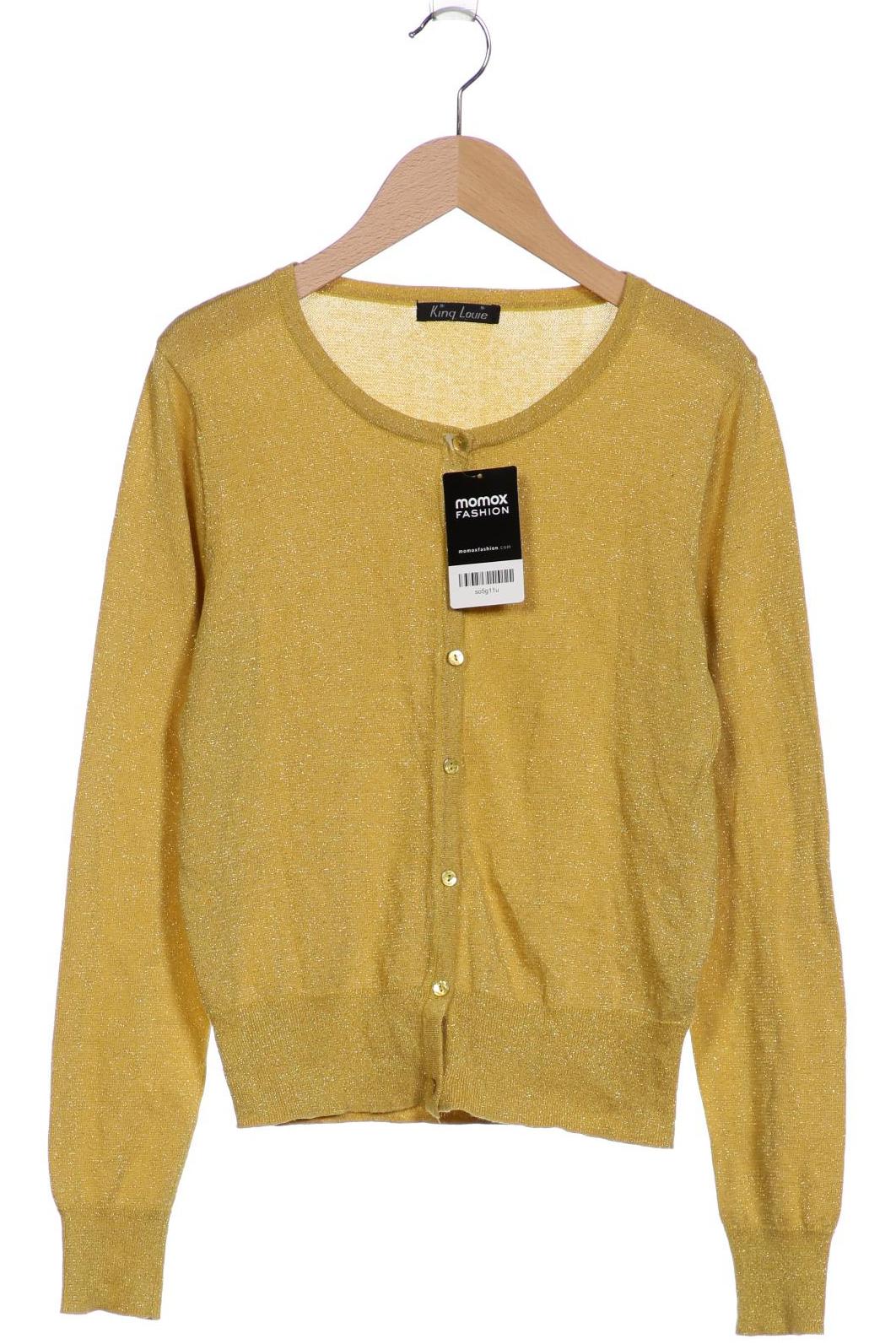 

King Louie Damen Strickjacke, gelb, Gr. 38